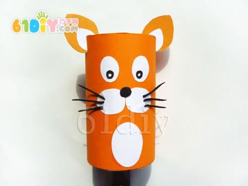 Roll paper core animal handmade - little tiger