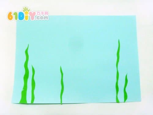 Roll paper core fish stickers handmade