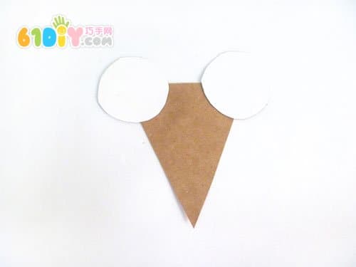 Triangular little mouse handmade