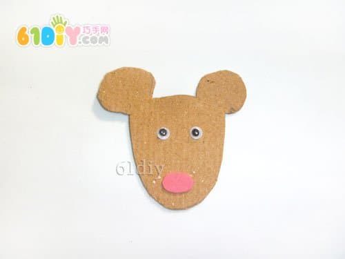 Little mouse eating biscuits handmade