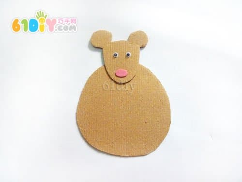 Little mouse eating biscuits handmade