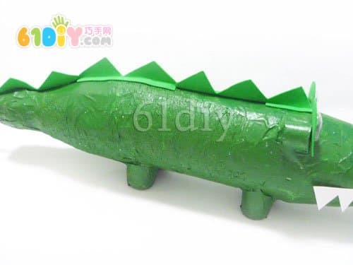 Beverage bottle handmade crocodile