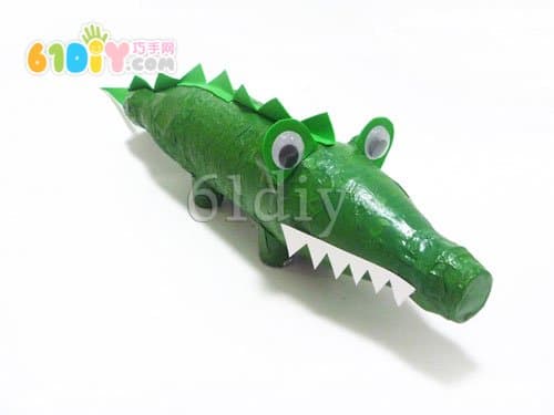 Beverage bottle handmade crocodile