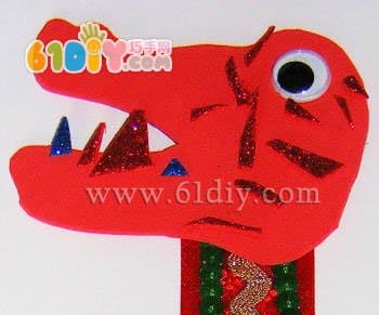 Chinese dragon bookmark handmade