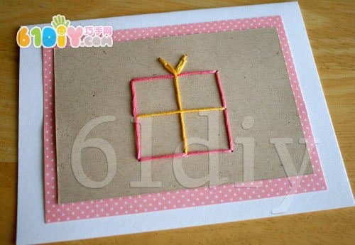 Gift box sewing card making