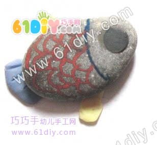 Stone fish handmade