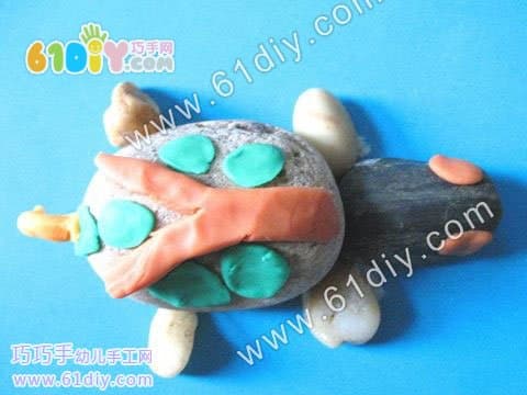 Stone small turtle handmade