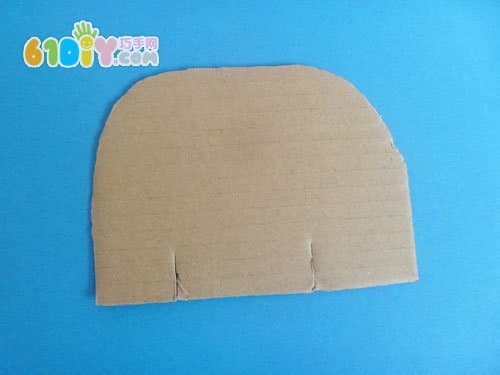 Stereo elephant made of cardboard