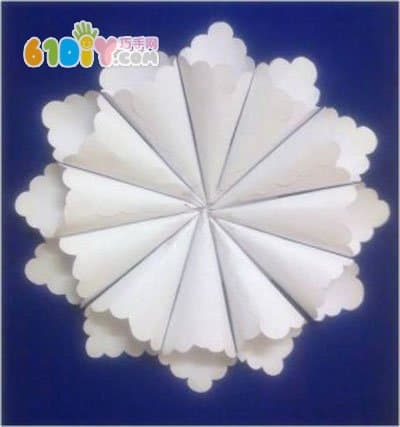 Three-dimensional snowflake handmade