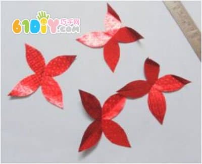 Christmas flower handmade