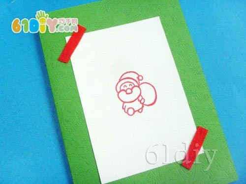 Homemade Christmas Card - Cute Santa