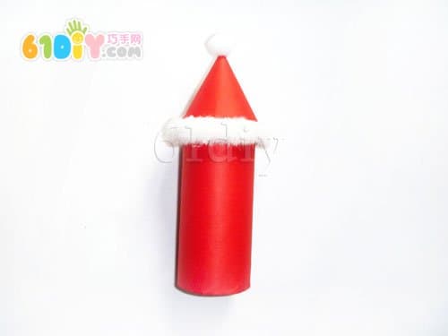 Roll paper core making Santa candy box