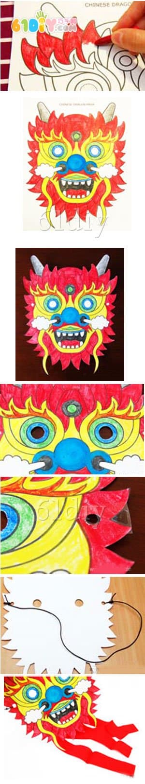 Dragon mask handmade