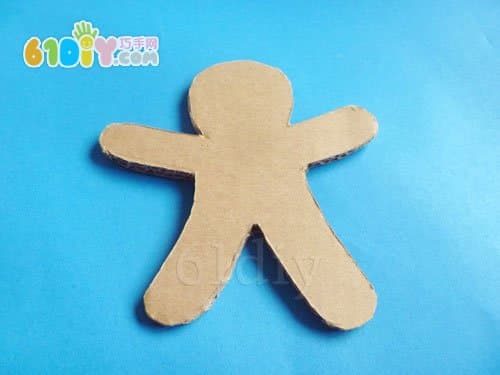 Christmas ornaments handmade - cardboard making gingerbread villain