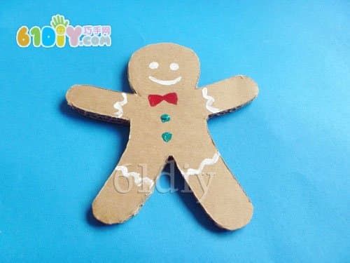 Christmas ornaments handmade - cardboard making gingerbread villain