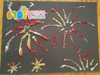 Kindergarten handmade - beautiful fireworks