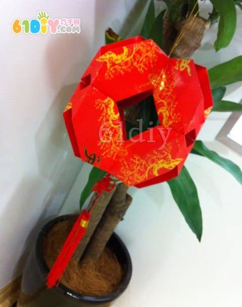 Red envelope handmade copper lantern