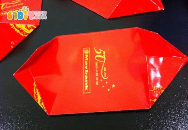Red envelope handmade copper lantern