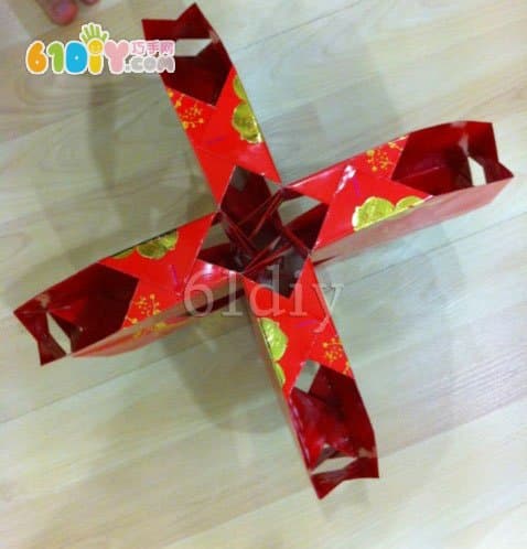 Red envelope handmade copper lantern