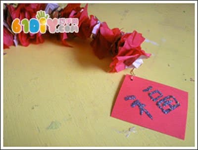 Children's handmade tutorial - New Year's blessing decoration