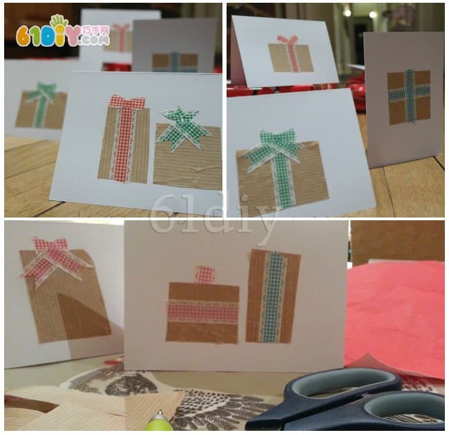 Simple New Year's greeting card DIY