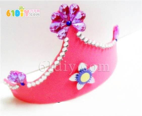 Little girl's princess hat handmade