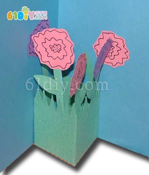 Kindergarten Women's Day Stereo Card Making