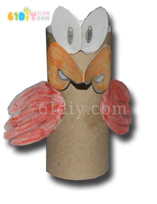 Toddler DIY paper tube bird