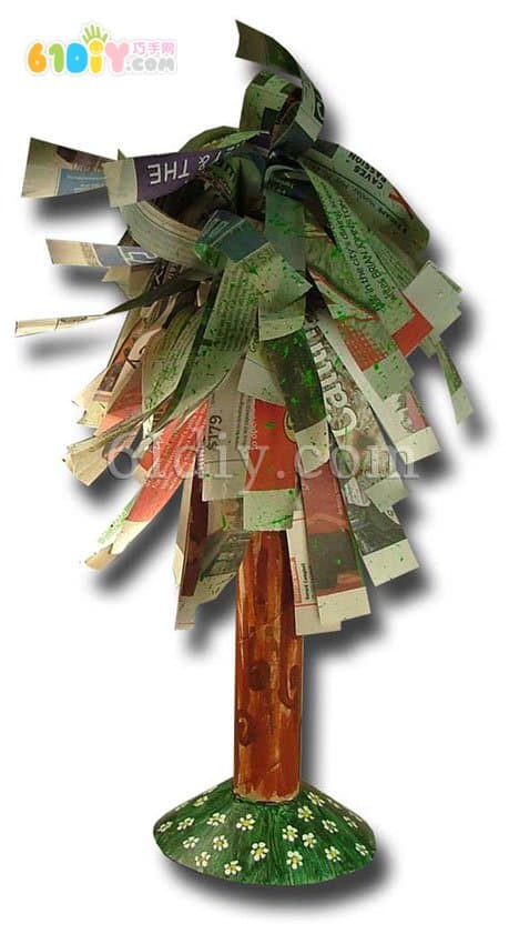 Children's Spring Handmade - Handmade Tree with Newspaper Paper Tube
