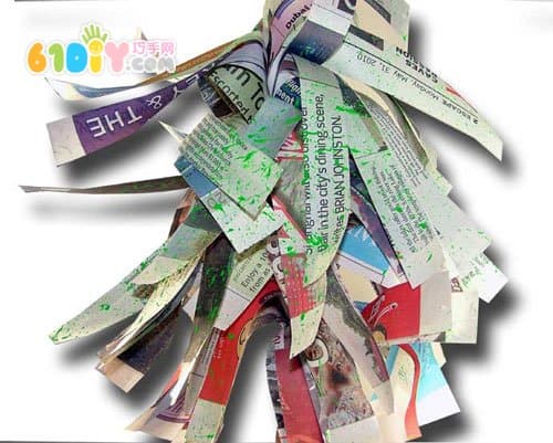 Children's Spring Handmade - Handmade Tree with Newspaper Paper Tube