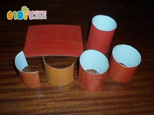 Kindergarten environmental protection manual - roll paper core production table and chair