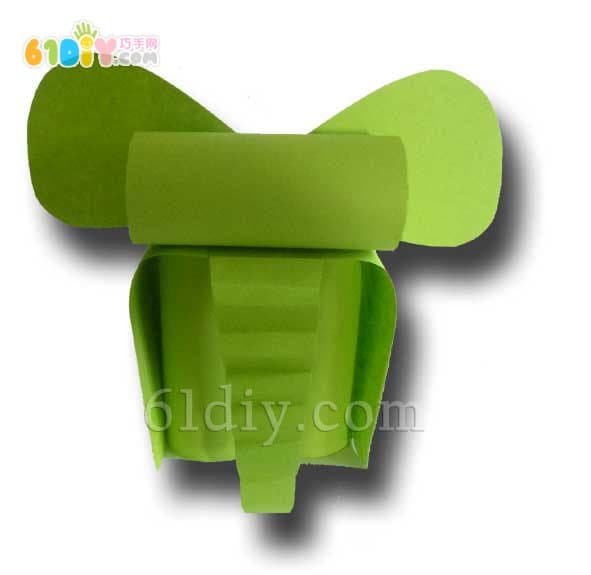 Cute paper tube elephant handmade