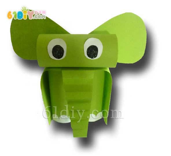 Cute paper tube elephant handmade