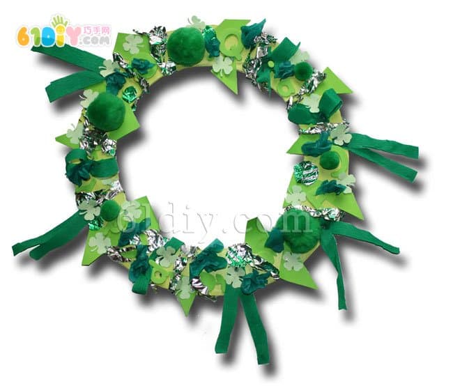 Kindergarten handmade - spring wreath