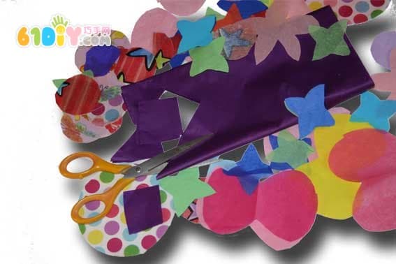 Kindergarten paper flower handmade