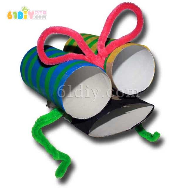 Paper tube handmade fly insect