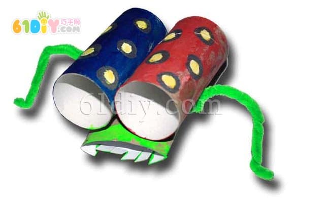 Paper tube handmade fly insect