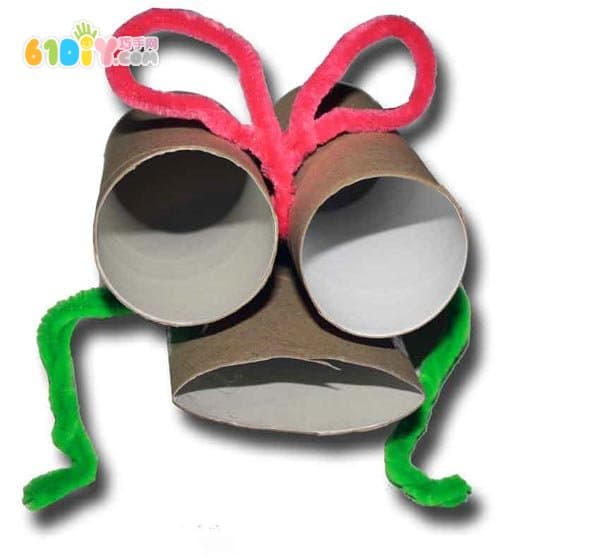 Paper tube handmade fly insect