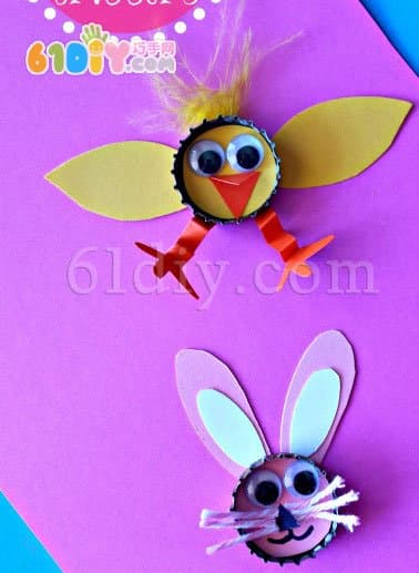 Parent-child manual DIY cap chicks and bunny