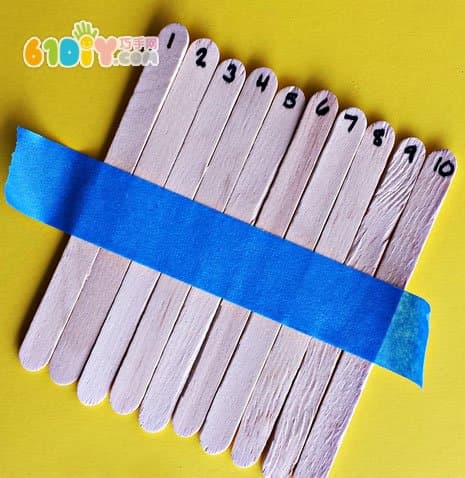 Ice cream stick Easter small handmade