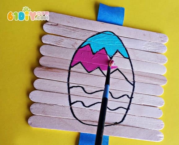 Ice cream stick Easter small handmade