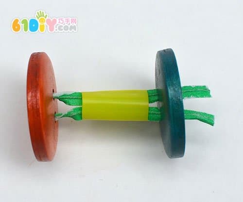 Old clothespin making toy car