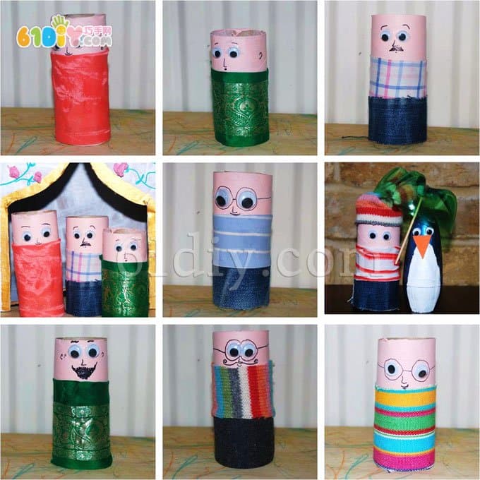 Children's paper tube manual: my family
