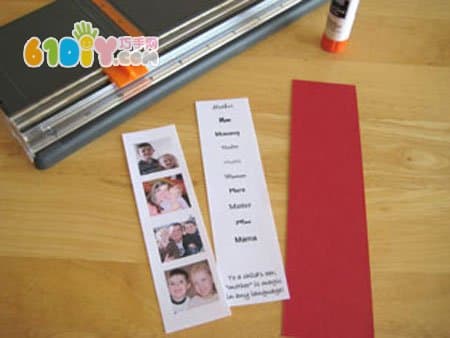 Children's handmade homemade Mother's Day love bookmarks