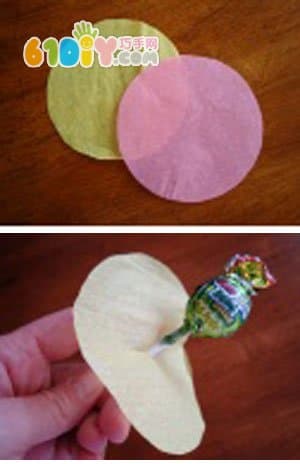 Children's Mother's Day Handmade: Lollipop Flower DIY