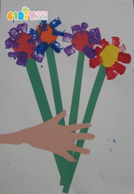 Children's handmade mother's day handmade flowers