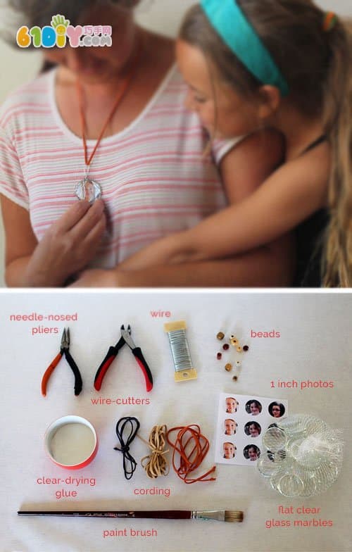 DIY making mother's day personalized necklace