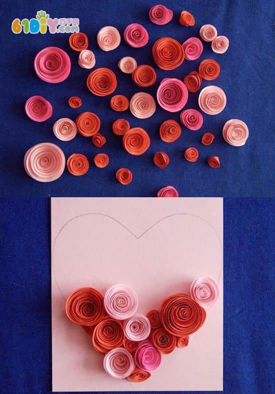 Rose love stereo card making