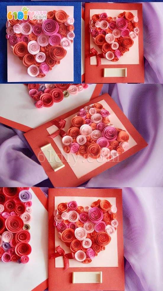 Rose love stereo card making