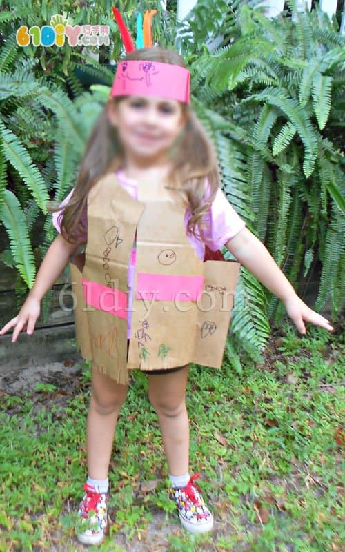 Paper bag handmade Indian environmental protection clothing